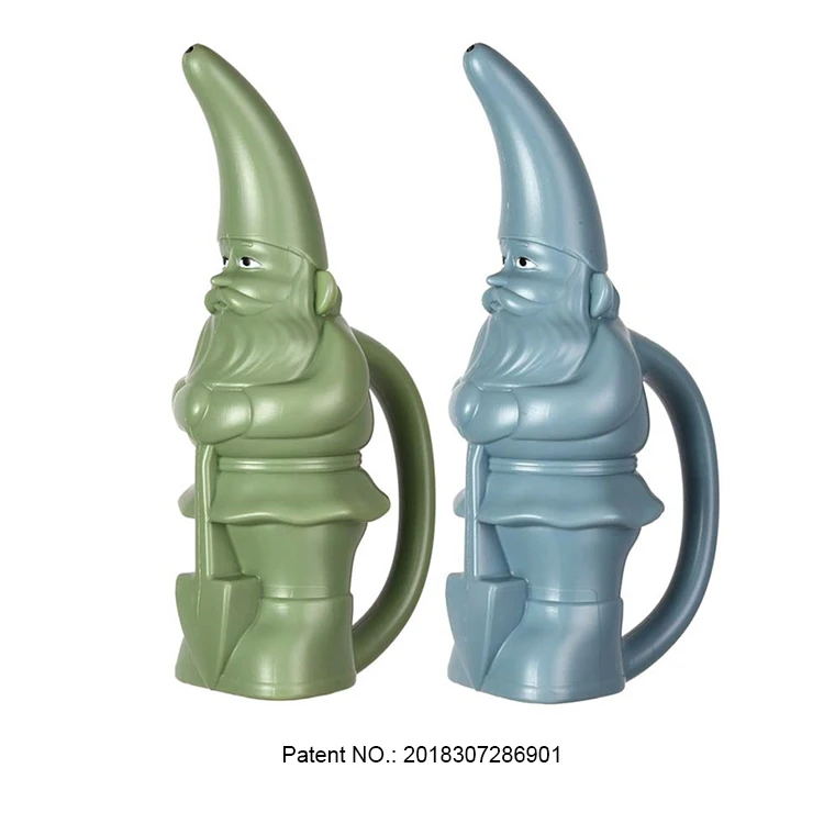 Factory Supply Low Price Gnome Shape 1.3L Plastic Watering Can Patent No.CN2018307286901