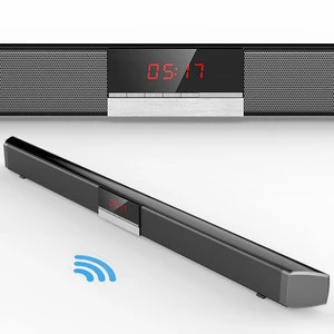 Factory supply wall mounted PVC highlight home theater system blue tooth wireless sound bar speaker with remote control