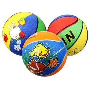 Factory wholesale childrens toys New style childrens rubber basketball No. 3 Suitable for children aged 1-4