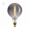 Factory wholesale G200 G63 smoky COB spiral filament residential lighting decor big LED bulb light