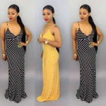 Factory wholesale new design ladies elegant printed long skirt