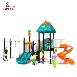 Famous Children Outdoor Playground Amusement Park Children Slide With Swing Set