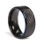 Import Fashion black zirconium titanium valentines finger ring for wedding from China