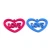 Import Fashion Custom LOVE Design Letter Heart Jewelry Earring Parts And Accessories from China