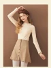 Fashion Design Style Autumn A-Line Sweet With Botton Women Skirts Summer