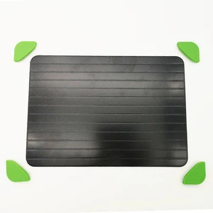 Fast Defrosting Tray with Anti-slip Silicone Border Thaws Frozen Food and Meat