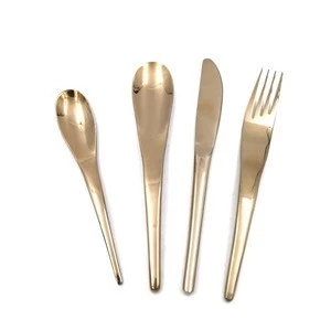 FDA Grade Gold Cutlery Set Stainless Steel Flatware Set