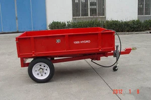 FHM Farm cargo tractor tandem hydraulic tipping trailer price