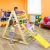 Import Foldable  Wooden Children Climbing Ladder For Sliding Safety Pikler Triangle Indoor Playground Toys Equipment Baby Fitness Rack from China
