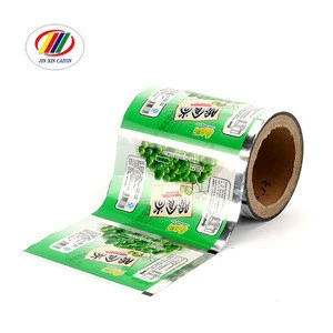 Food grade custom printed plastic packaging roll film for sea sedge packing