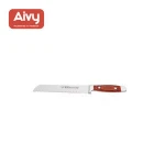 food grade high quality 5pcs stainless steel knife set with wooden stand