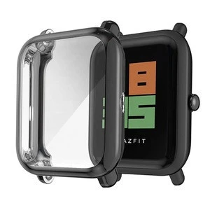 for Amazfit Bip Watches Case Full Protective Cover Soft TPU Electroplated Watch Boxes
