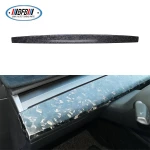 For Tesla Model 3 Car Accessories Interior Decorative Forged Carbon Fiber Center Dashboard Panel