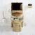 Import foshan high quality colorful toilet Middle Eastern style one piece gold toilet from China