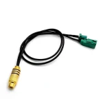 FOXECO RCA to Fakra Inner Screw Inner Pin Male RCA Cable Connector Coaxial Cable