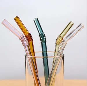 Frozen Drinks, Smoothies, Bubble Tea - Environmentally Friendly glass straws drinking glass straws reusable