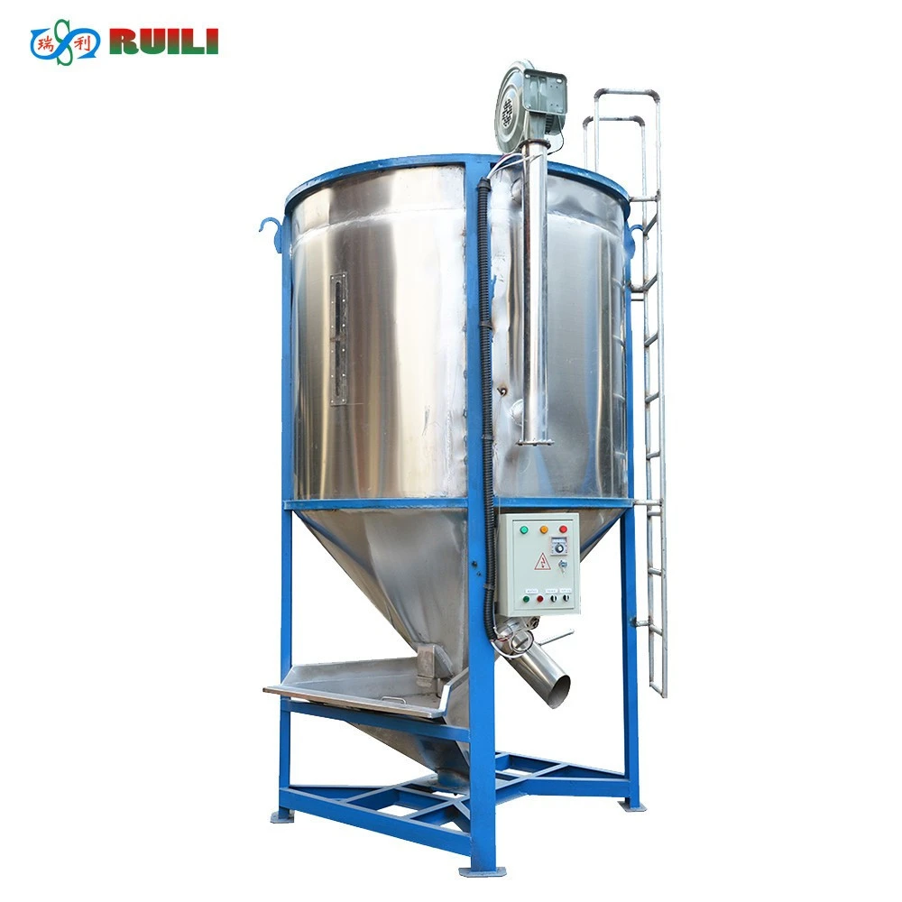 Full automatic raw material color master batch mixing vertical/ Detergent powder Ribbon Mixer