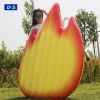 Funny air mattress swimming toys Giant Fire Emoji Pool Float Inflatable Flame Raft Float