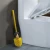 Funny cartoon custom design long handle plastic cleaning trump toilet brush