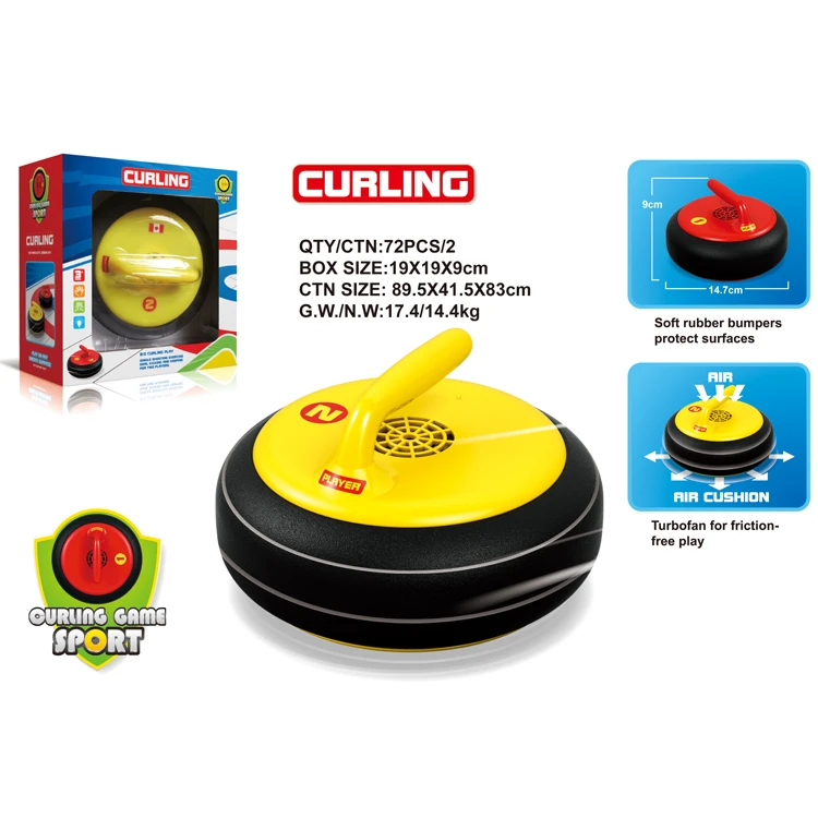 Funny kids curling games toys indoor sports with lights