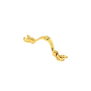 Furniture hardware classic gold plated  handles