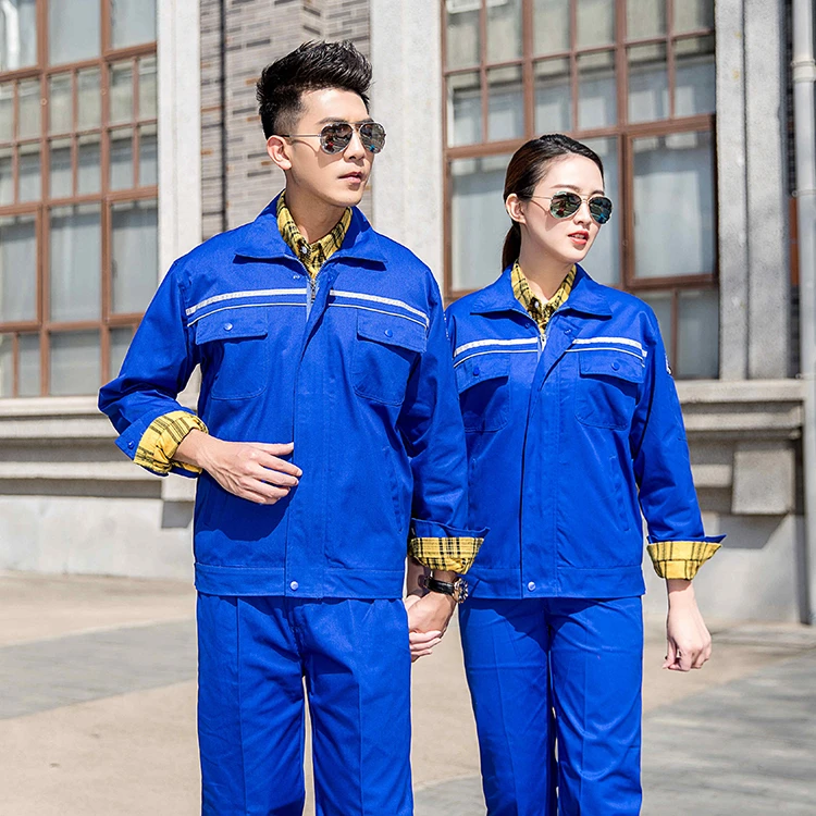 Gas Station Anti-static Work Clothes Suit Mens Uniform Wear-resistant Spring Autumn Long-sleeved Electrical Chemical  Clothes