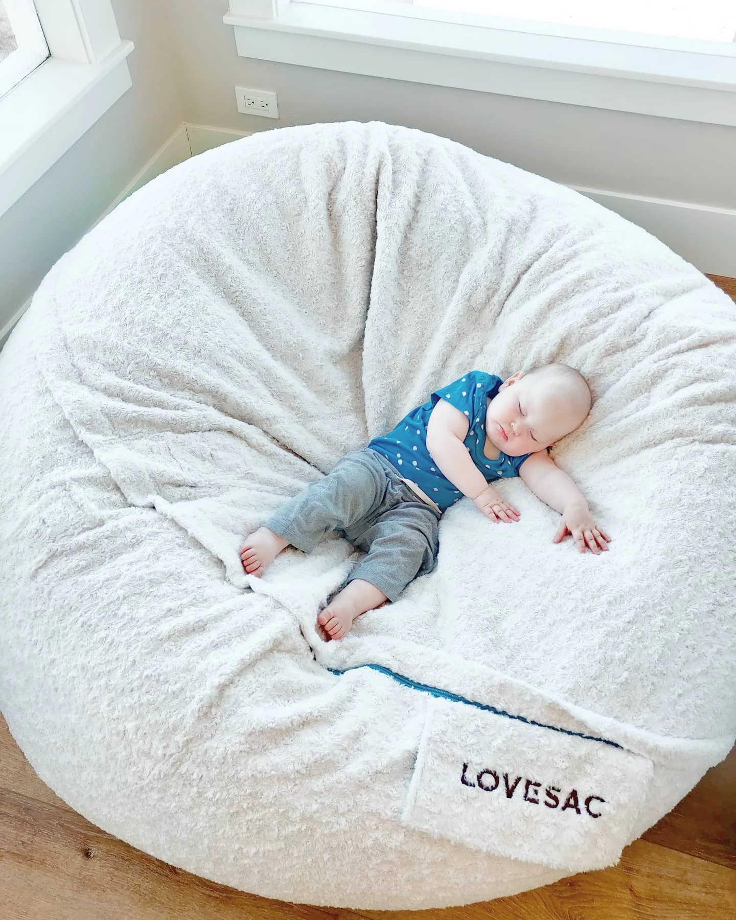 Giant Bean Bag Bed For Adults Fill Foam Big Chair Cozy Sofa 7Ft Bean Bag Fill Foam