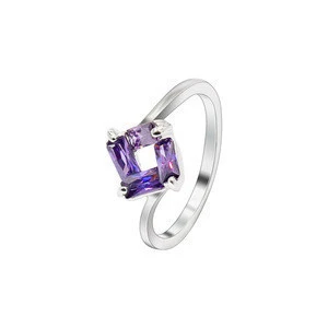 GINRY New Arrivals Windmill with purple Cubic Zircon rings jewelry for girls
