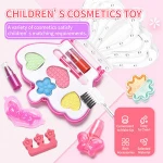 Girls Beauty Pretend Play Toys Non Toxic Skin Friendly Girl's Simulation Makeup Games Cosmetic Box Toy For Children