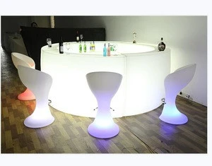 Glowing furniture illuminated led bar counter