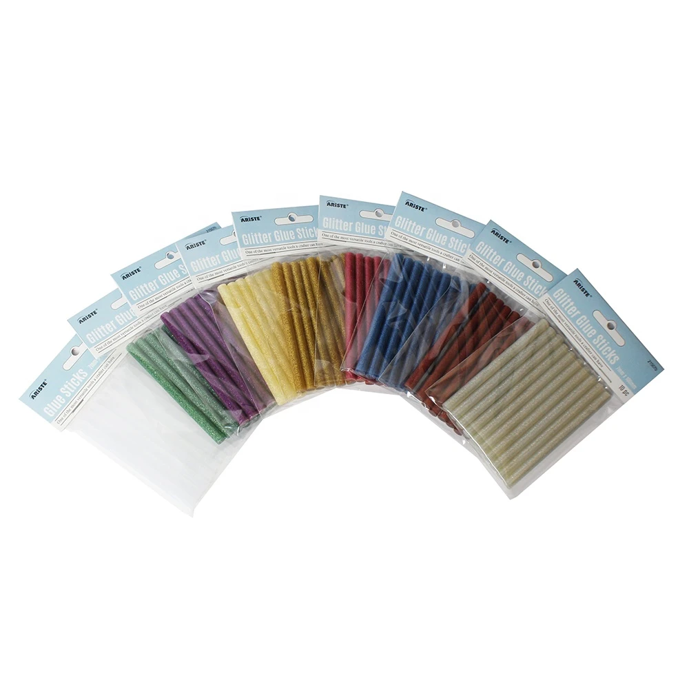 Glue Sticks 21507 Hot Melt Colorful Silicone DIY Sticks 7.5*100mm Headcard