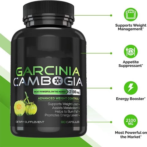 Gmp OEM Private Labels Slimming Supplement Garcinia Cambogia HCA 95% Extract Capsule  For Weight Loss Garcinia Cambogia