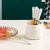 Import gold stainless steel fruit fork with Ceramic Handle with storage jar from China