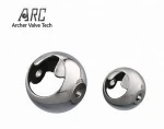 Good quality polished floating steel semi valve ball ball valve parts