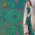 Import Graceful Emerald Green Lace Fabric With Sequin Floral Pattern from China