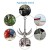 Import Grappling Hook Folding Survival Claw Multifunctional Stainless Steel Hook For Outdoor Camping Hiking Tree Rock Mountain Climbing from China