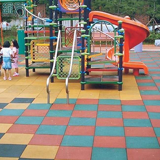 Great Rubber Tile Children&#x27;s Playground Rubber Brick