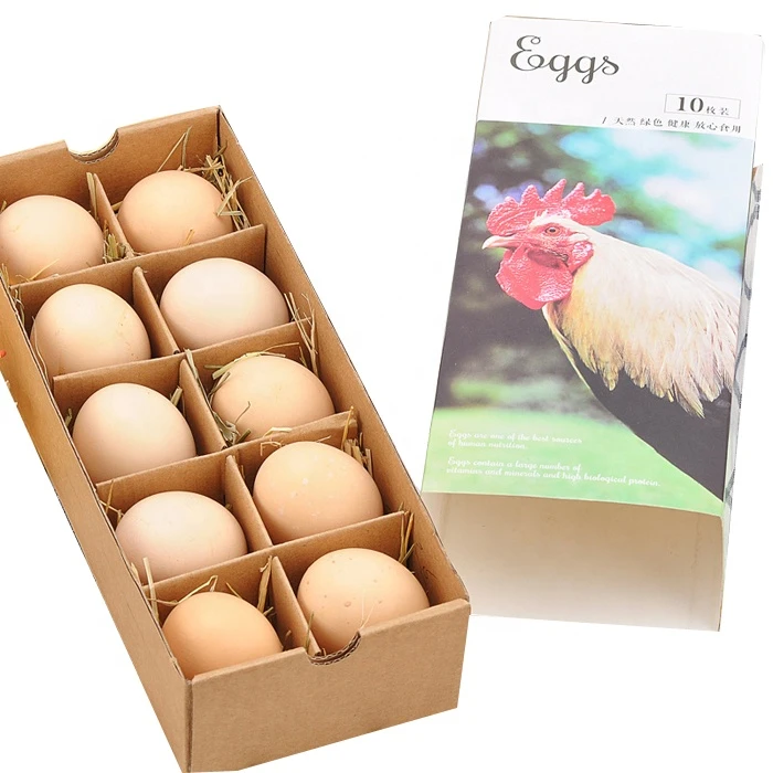 Green recyclable oem cardboard corrugated paper egg package carton box