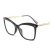 Import GUVIVI FDA PC custom logo leopard eyewear frames oversized glasses women optical frame eyeglasses from China
