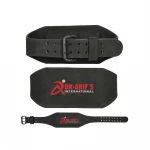 Gym Training Back Support 6 Inches Leather Padded Belt Custom Weight Lifting Belt