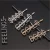 Import H1001 Fashion Bling Rhinestone Crystal Gold Words LOVE Letters Hair Clips Hairpins Babby Pins from China