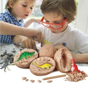 H101 Dinosaur Egg Archaeology Excavation DIY Toy,Dinosaur Toy Model Ornament education toy ,Wholesale High quality diy kids toys