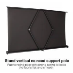 H40X 40inch 16:9 High Quality fabric for projection screen manual portable screen with Fast fold