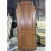 Hand carved antique style house entry door design solid wooden round oak arched interior door