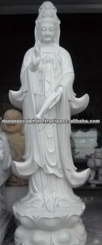 Hand Craft Marble Stone Kuan Yin Statue DSF-P097