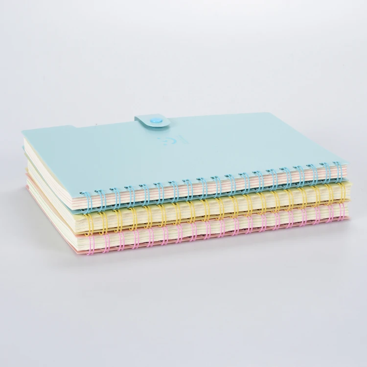 Hard Cover or PP Cover Spiral Notebook with Button Closure
