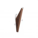 Hat Hanger Towel Rack Decorative Natural Wood Hook Vintage Organizer Rustic Black Walnut Wood Natural Wooden Coat Hooks