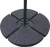 HDPE plastic resin water sand filled 13L umbrella base black fan shape with hooks easy light for outdoor garden patio umbrella