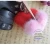 Import Heart shape pompom charm fox Plush Fur Keychain Keyring Key chain / multi color fox fur from China