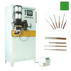 Heat exchanger condenser evaporator copper and aluminum tube pipe resistance welder machine
